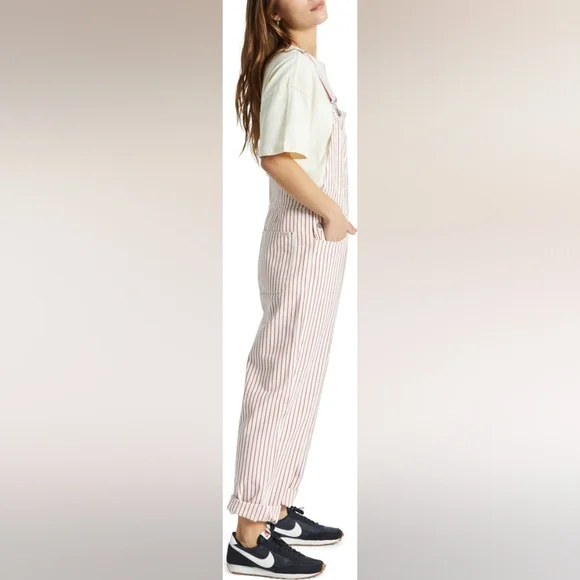 Brixton Costa Stripe Cotton Overalls brand new with tags - Picture 3 of 5